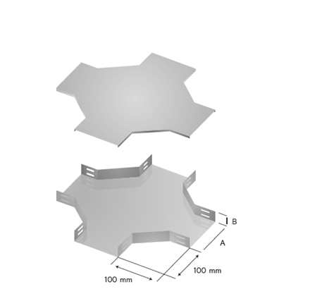 ELETROCALHA CRUZETA HORIZONTAL 90°