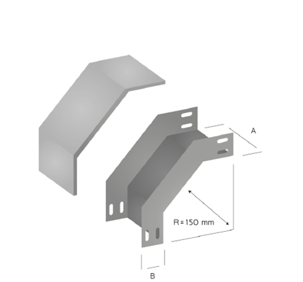 ELETROCALHA CURVA VERTICAL EXTERNA 90°