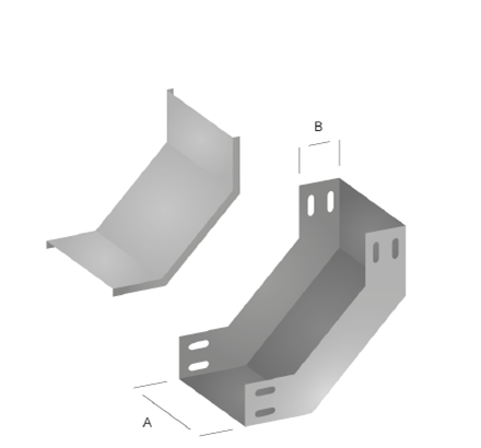 ELETROCALHA CURVA VERTICAL INTERNA 90°