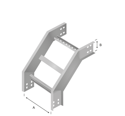 LEITO CURVA VERTICAL EXTERNA 90°