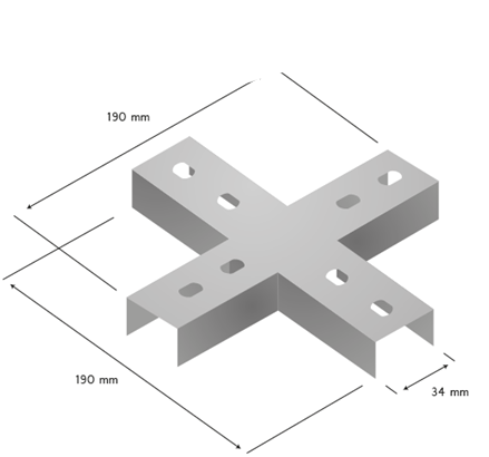PERFILADO EMENDA INTERNA 'X'