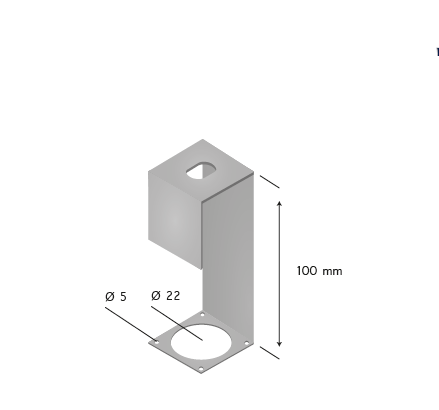 PERFILADO GANCHO CURTO PARA LUMINÁRIA