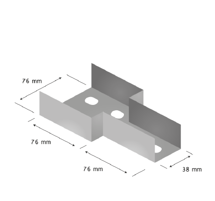 PERFILADO REDUÇÃO 76X38X38 MM
